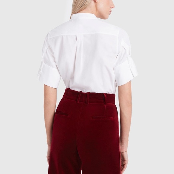 G. Label / White Short Sleeve Blouse / Size 0 - Picture 4 of 9